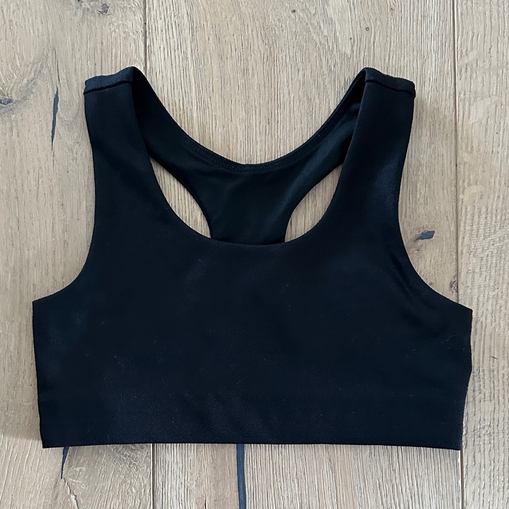 DSG Girls Black Aspire Racerback Sports Bra Pure Black, XS